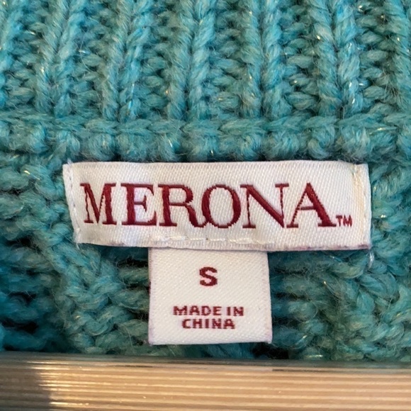 Merona Women's Wool Blend Sweater in Teal - Picture 15 of 16